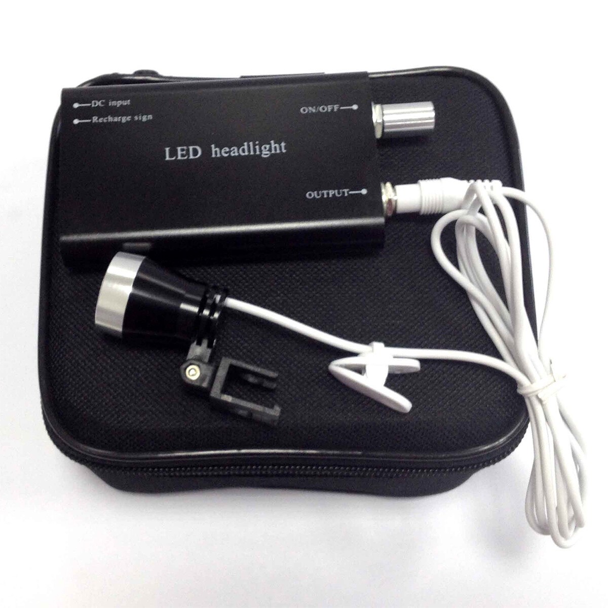 Black Dental Surgical 5W LED Head Light Headlight For Binocular Loupes