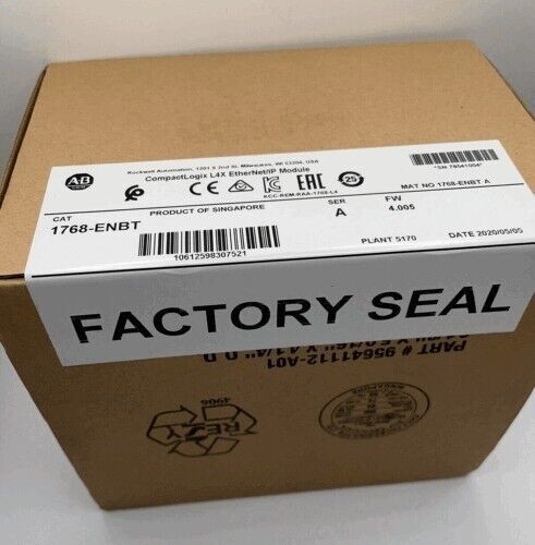 New Factory Sealed AB 1768-ENBT / A EtherNet/IP Communication Module 1768ENBT