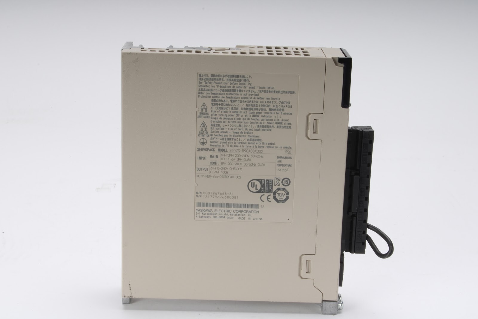 Yaskawa SGD7S-R90A00A002 Servo Drive