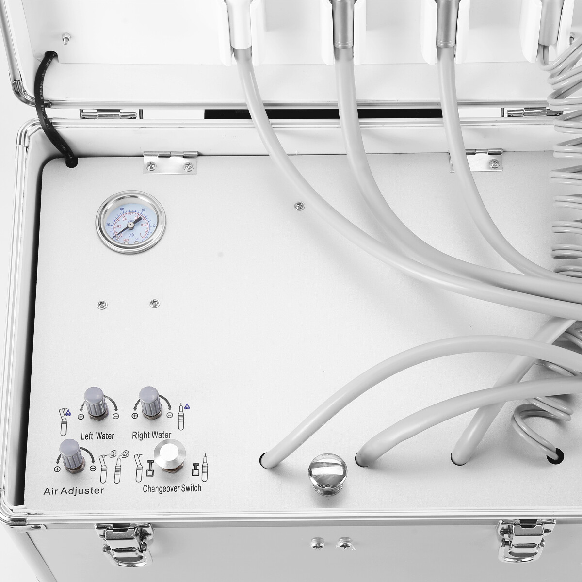 Portable Dental Delivery Unit Suction 3 Way Syringe Air Compressor /Handpiece 4H
