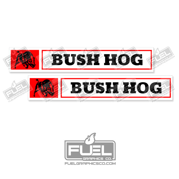 Bush Hog Premium Vinyl Decal Sticker 2-Pack – Equipment and Attachments