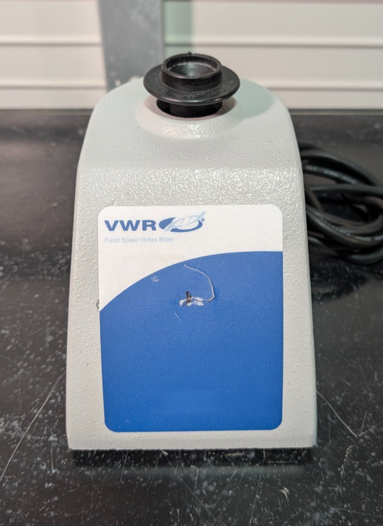 VWR 12620-838 Touch Vortex Mixer 3200rpm Fixed Speed / 4.9mm Orbit / TESTED