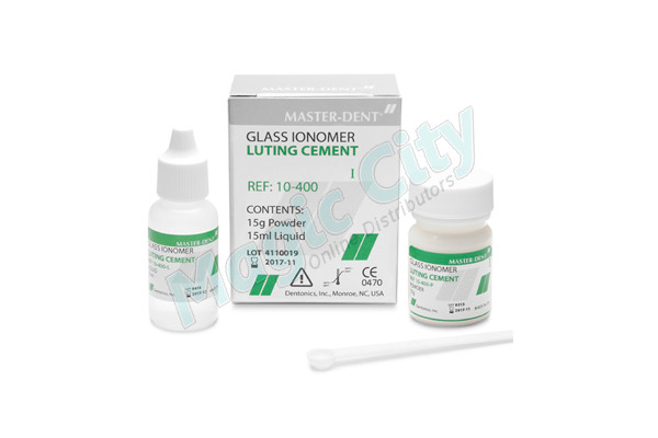 MASTER DENT DENTONICS GLASS IONOMER LUTING CEMENT 15G POWDER & 15ML LIQUID