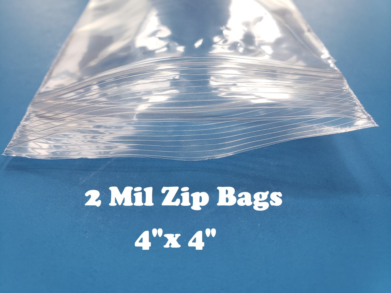 4″ x 4″ Clear Zip Seal Plastic Bags 2Mil Jewelry Pill Zipper Top Lock Baggies