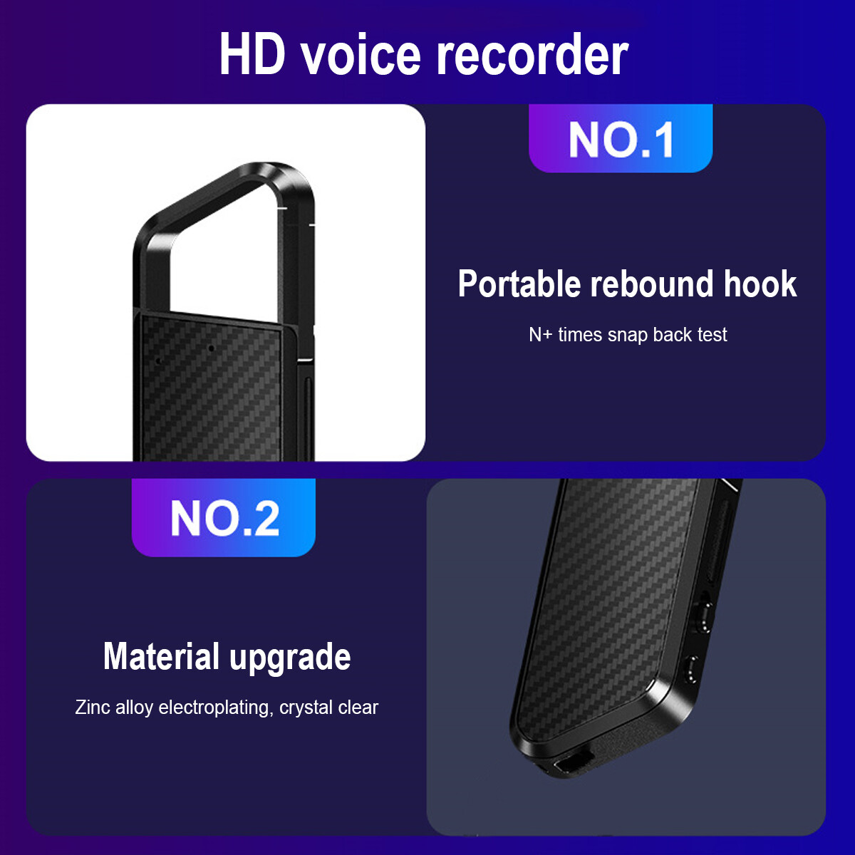 New Mini Hidden Audio Recorder Voice Activated Office Listening Device 32GB Card