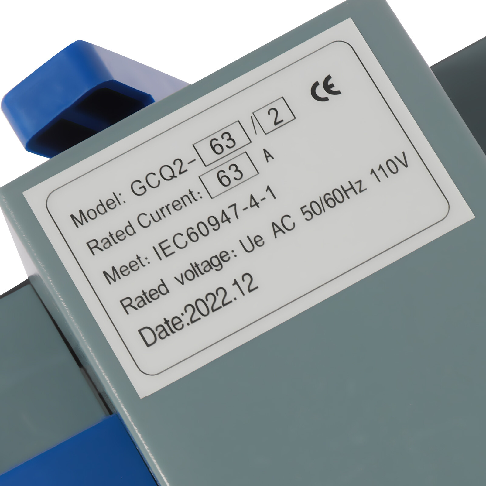 AC110V 2P 63A Mini Dual Power Automatic Transfer Switch Toggle Control Converts