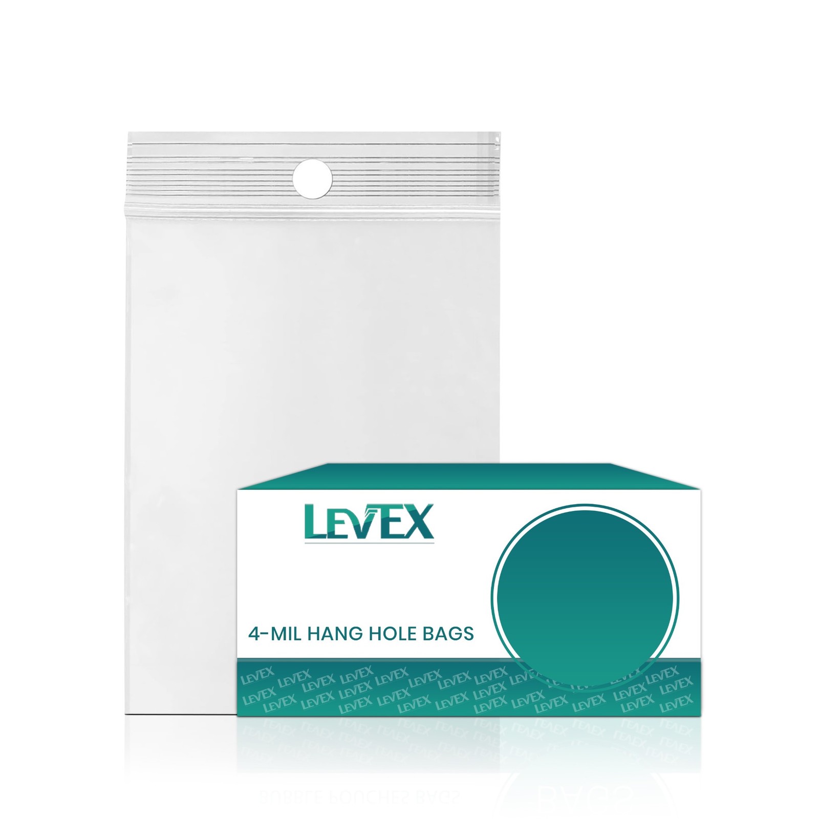 2″ x 2.5″ Zip Seal Reclosable 4Mil Plastic Top Lock Bags Hang Hole Jewelry 4 Mil