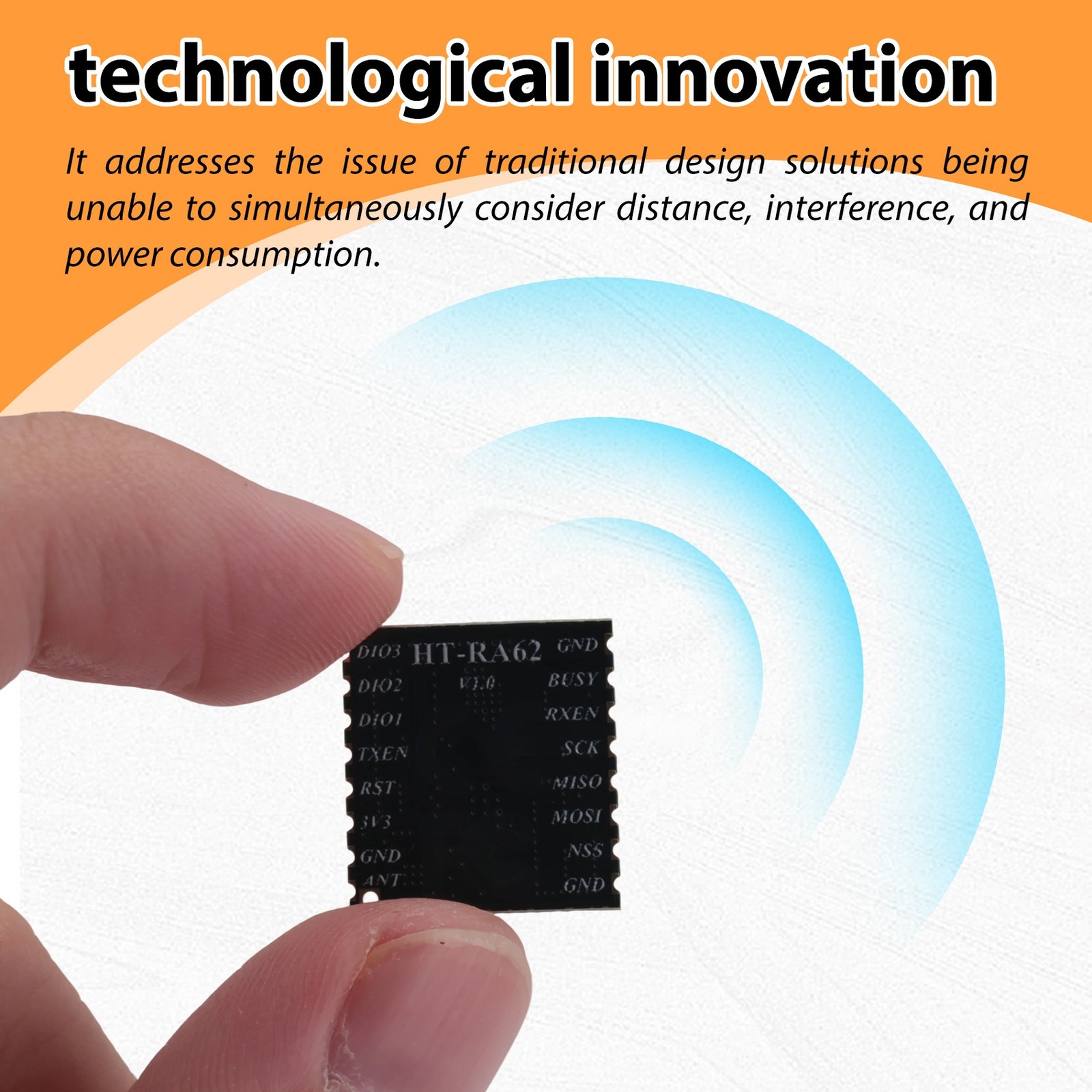 HT-RA62 LoRa Series Module SX1262 Secondary Development Supports LoRaWAN5505