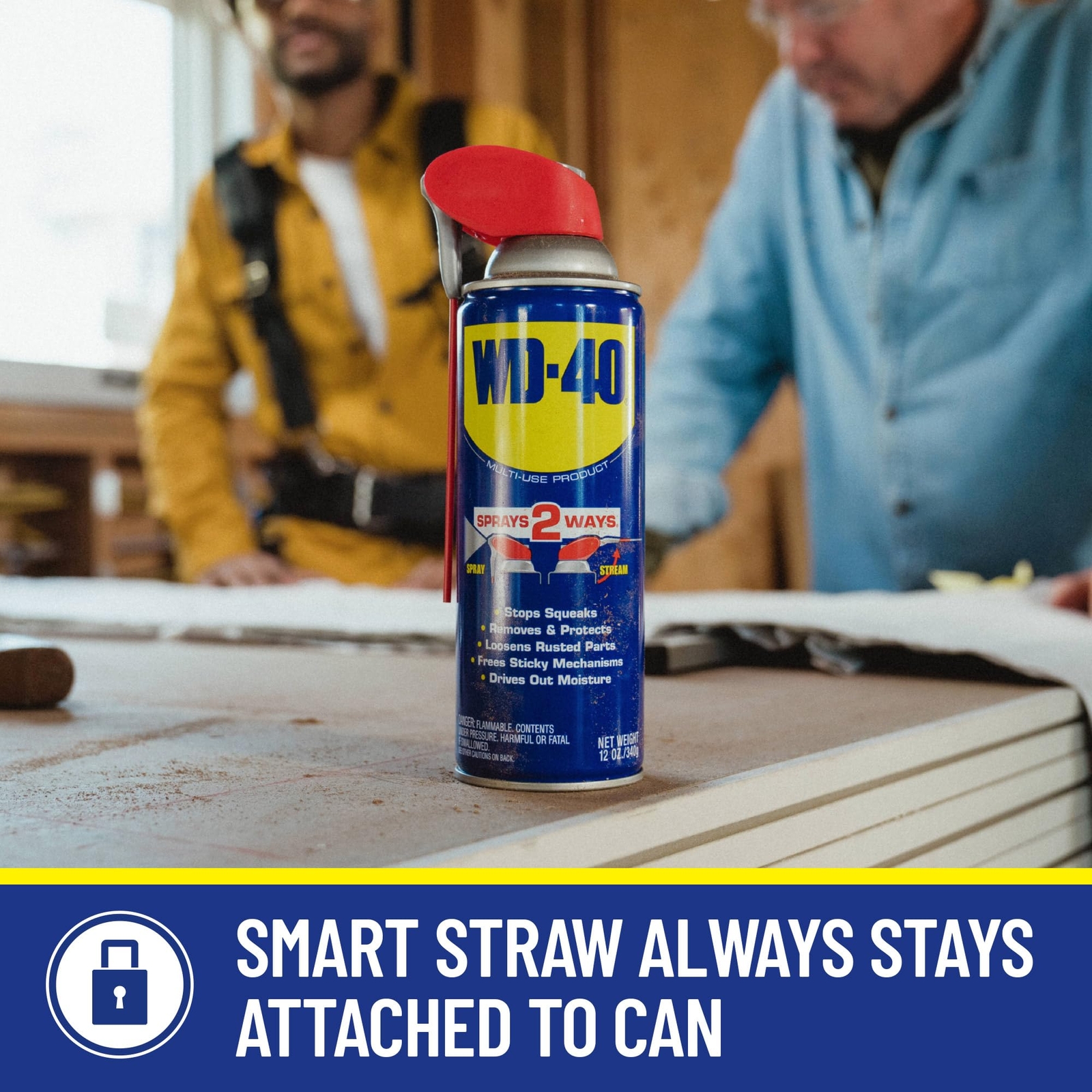 WD-40 Multi-Use Product with SMART STRAW SPRAYS 2 WAYS, 12 OZ