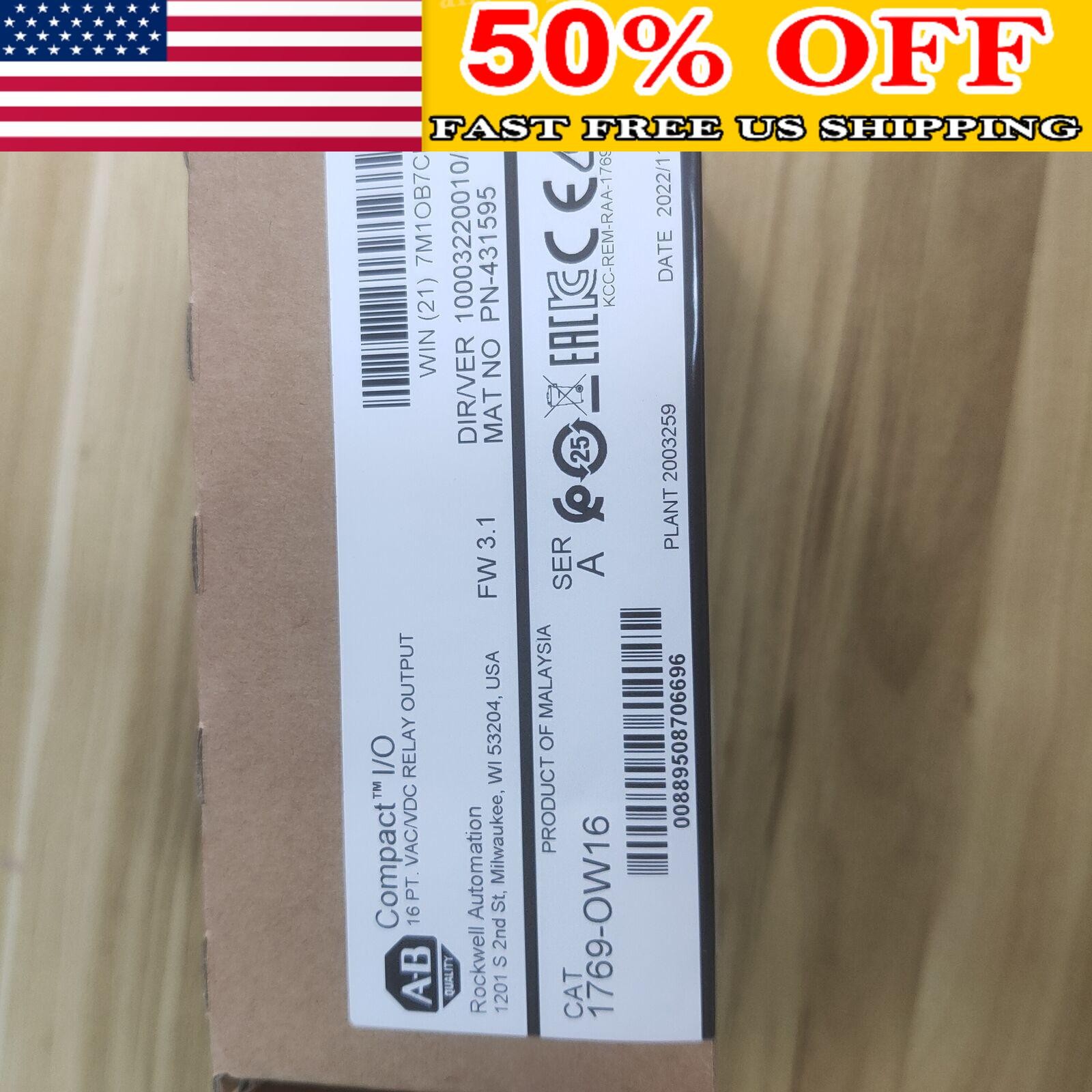 New Sealed Allen-Bradley 1769-OW16 CompactLogix Relay Output Module US Free Tax