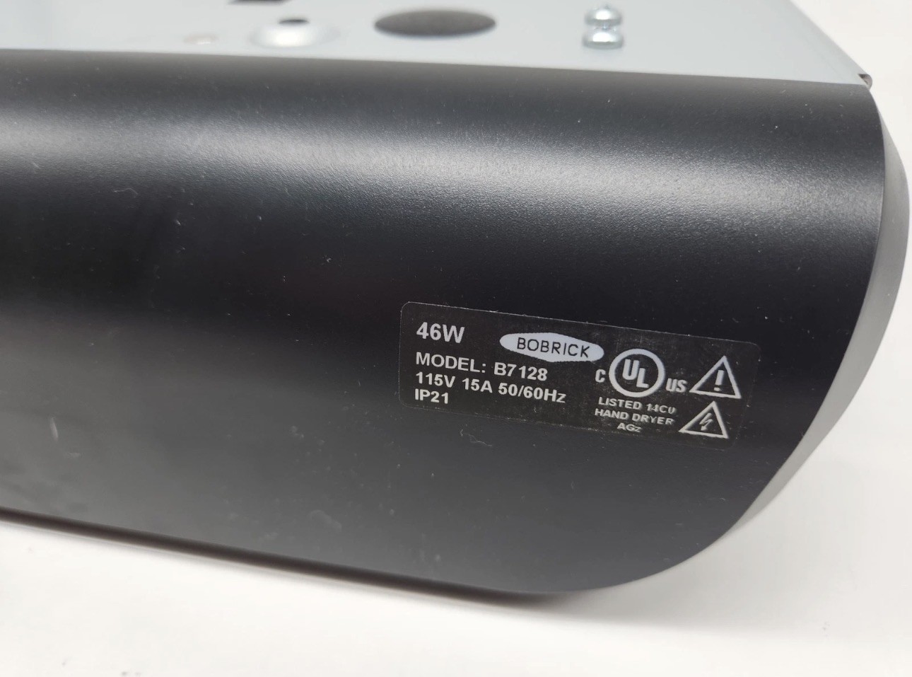 Bobrick B-7128 surface mounted hand dryer , ADA , no touch , automatic