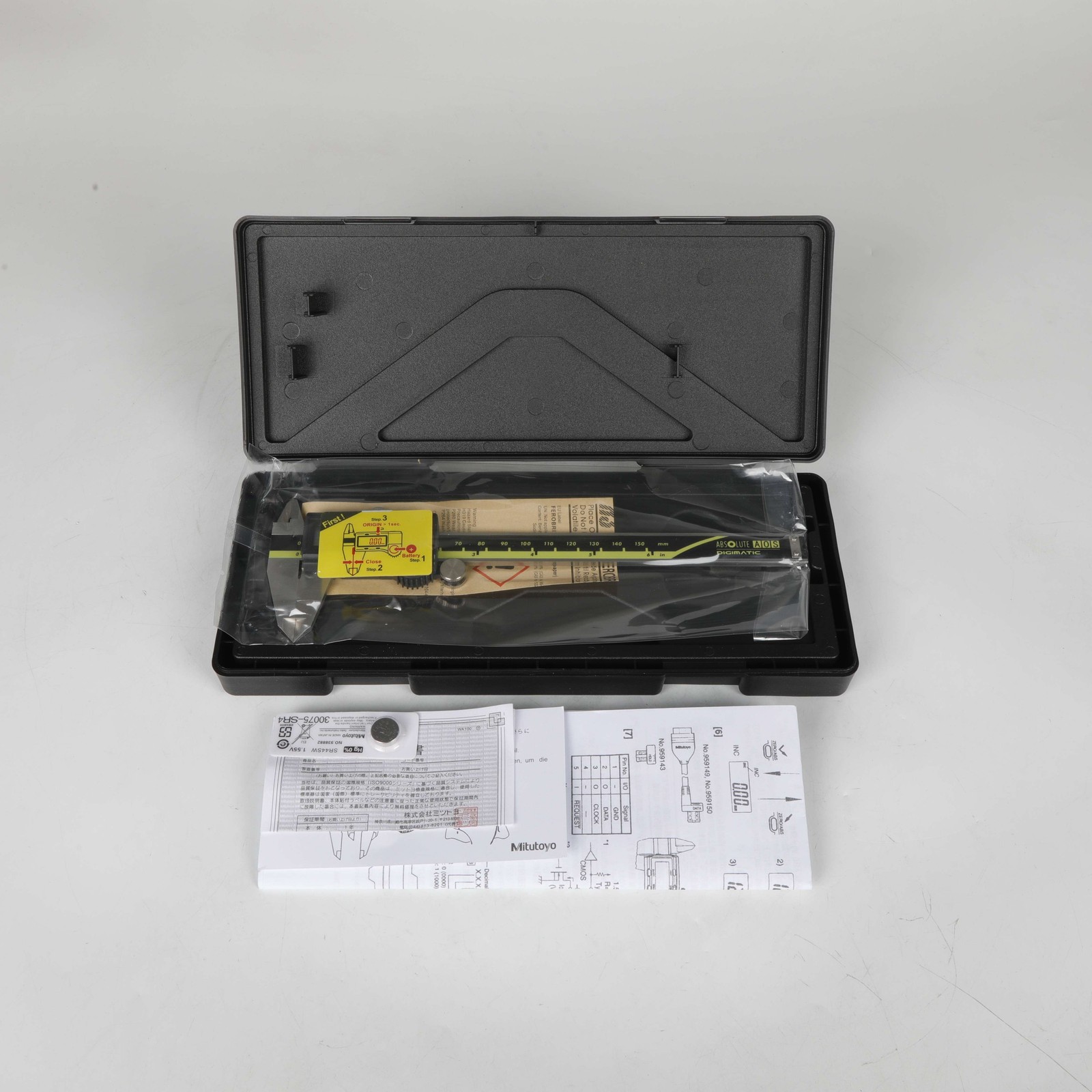500-196-30 150mm/0-6 Absolute Digital Digimatic Vernier Caliper Mitutoyo New
