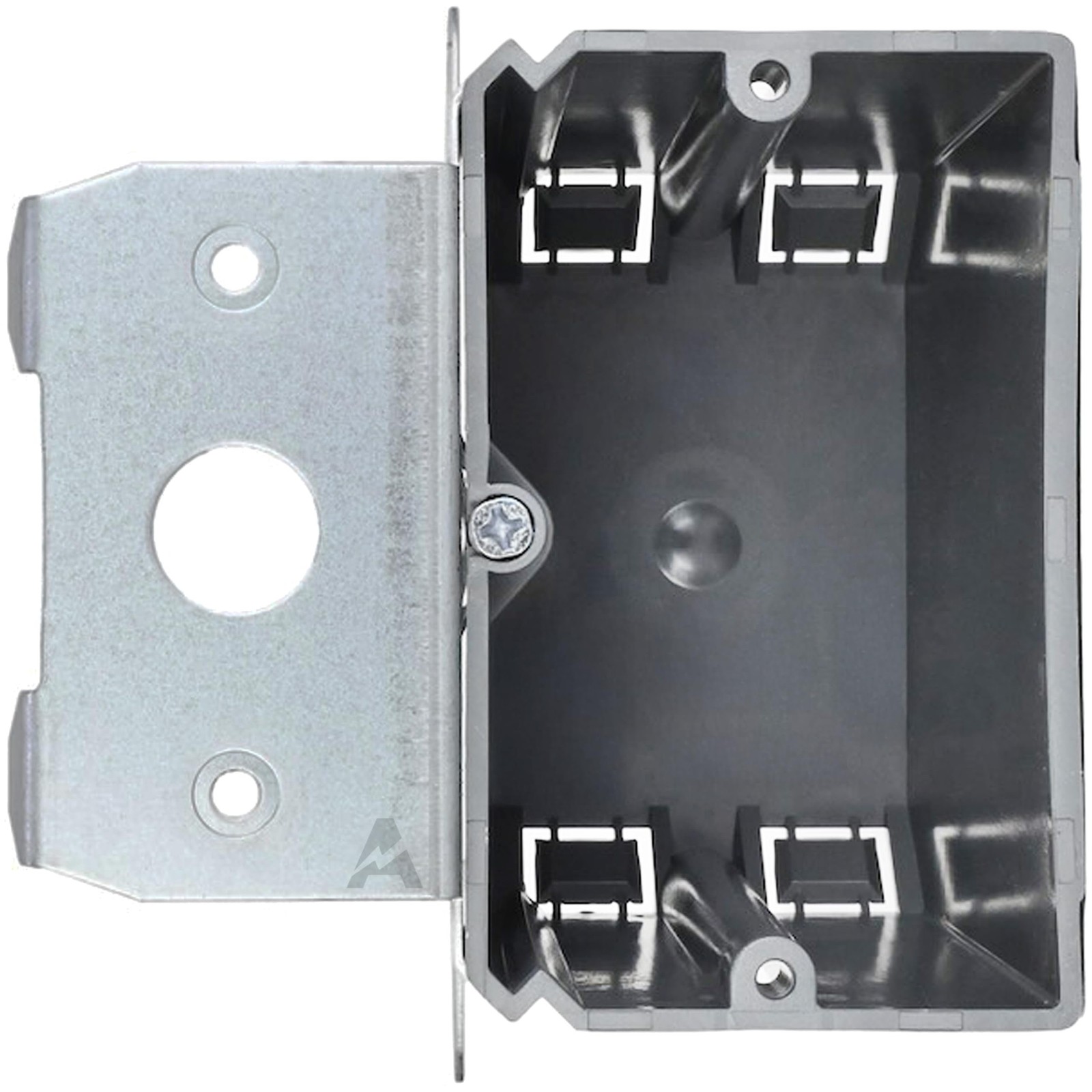 Adjustable 1-Gang Electrical Box for New Construction – Heavy-Duty Grey PVC…