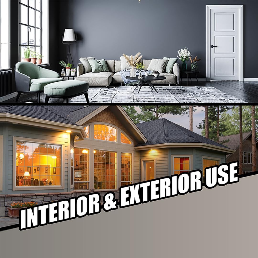 Pro-Grade Plus Siliconized Acrylic Caulk, Brown – Multi-Purpose Interior/Exte…