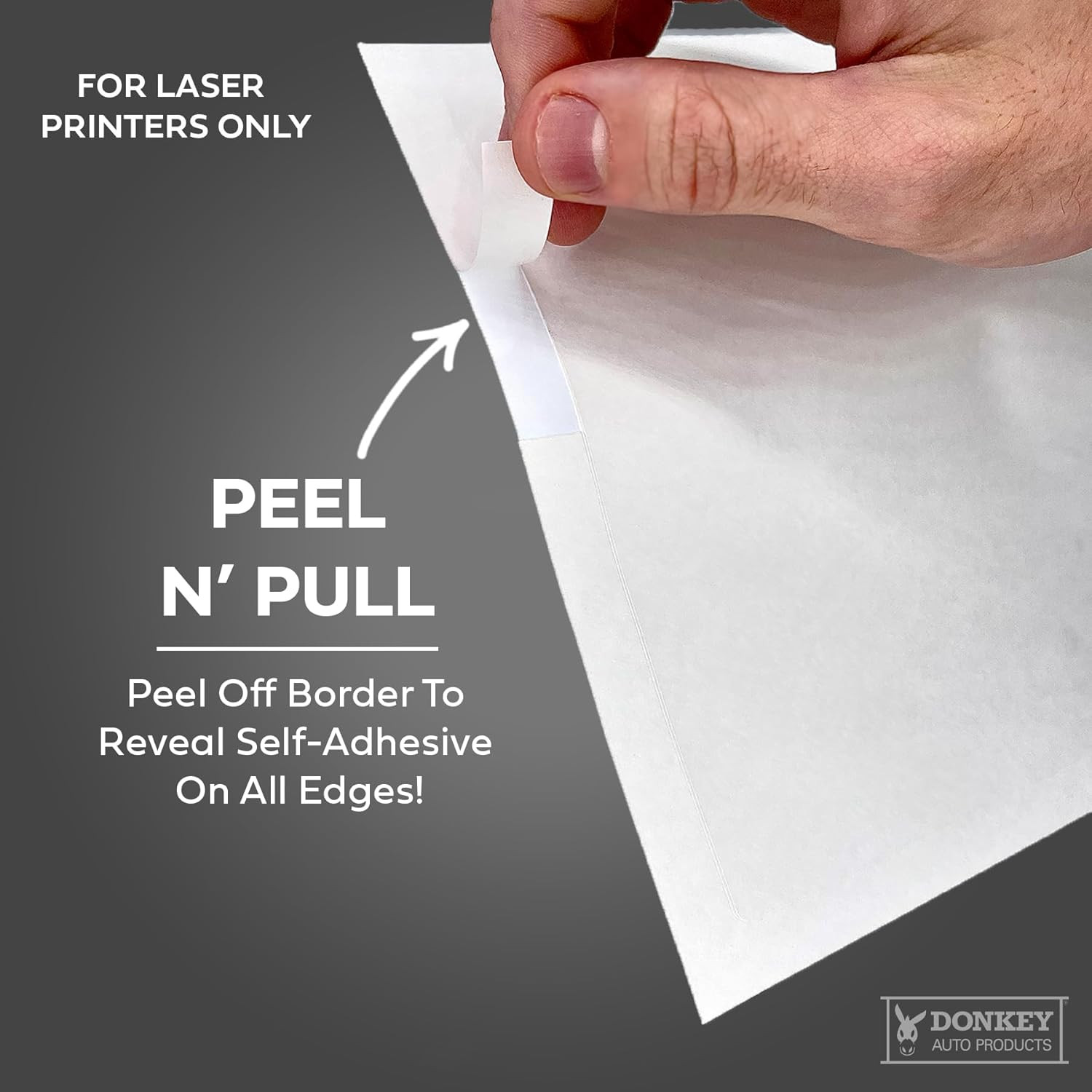 1-Part Self-Adhesive Buyers Guide Form – Blank Front – Text on Back – Letter Siz