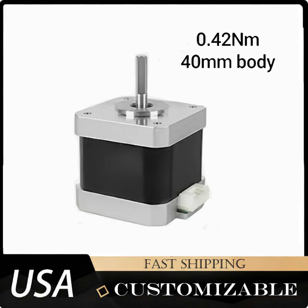 NEMA17 42mm Open-Loop Stepper Motor, 2-Phase 1.8°, 0.42Nm, Suitable for Printer