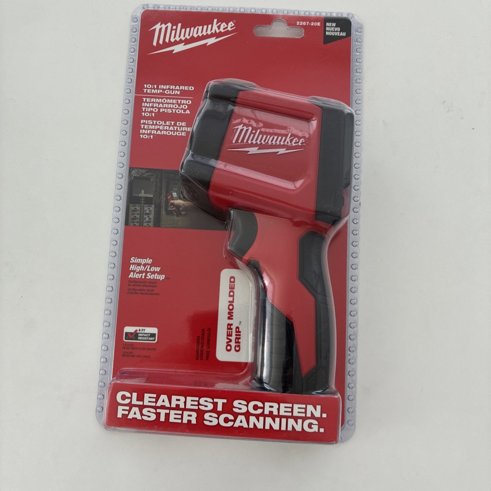 Milwaukee 2267-20E/H 10:1 Infrared Thermometer LCD Display Temperature Gun – NEW