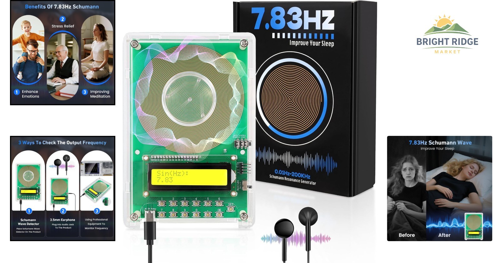 Frequency Generator for Healing with Protective Gift Box & User-Friendly Design
