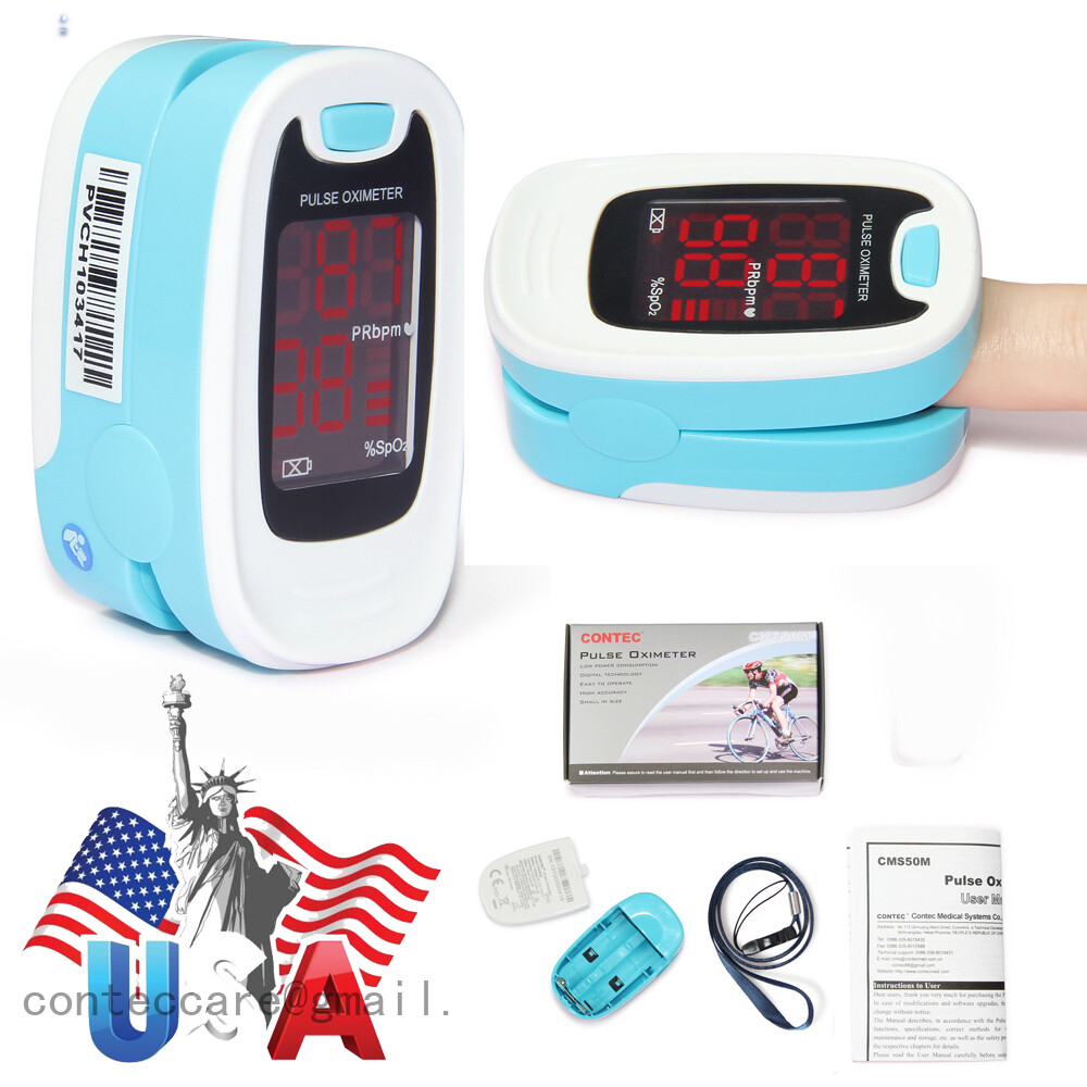 US ship Pulse Oximeter Fingertip with rope, Blood Oxygen Finger Meter Heart Rate