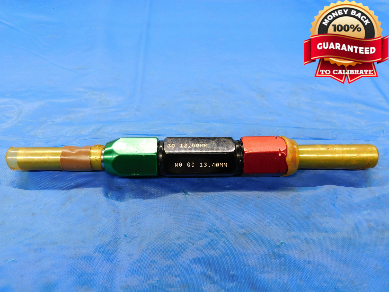 12.60 & 13.40 CL XX mm PIN PLUG GAGE GO NO GO 13.000 -.400 13 .4961 12.600 13.40