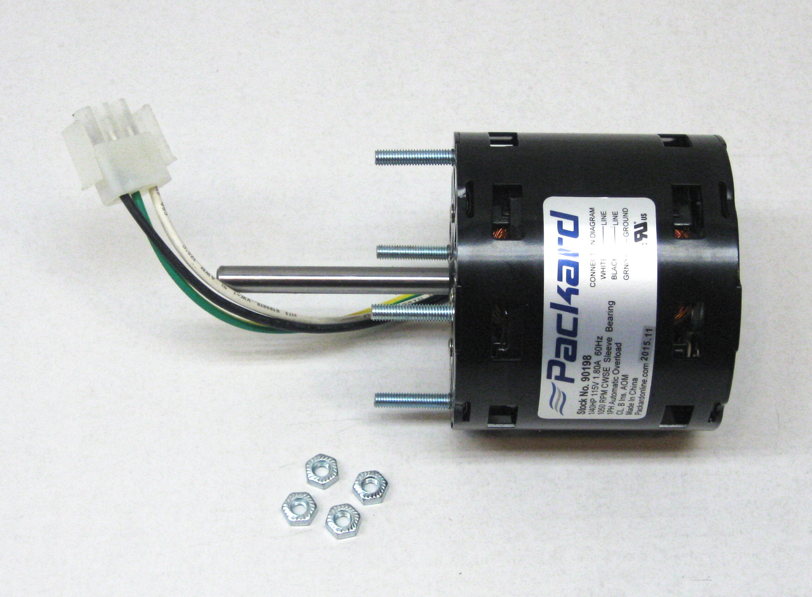 Packard Motor 90198 for Greenheck 310198 1/40HP