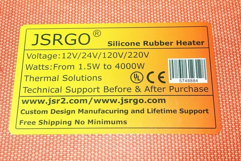 Strip Silicone Heater Pipe Heat Tape 0.5″ X 47″ 12 X 1200mm Factory Direct Sale