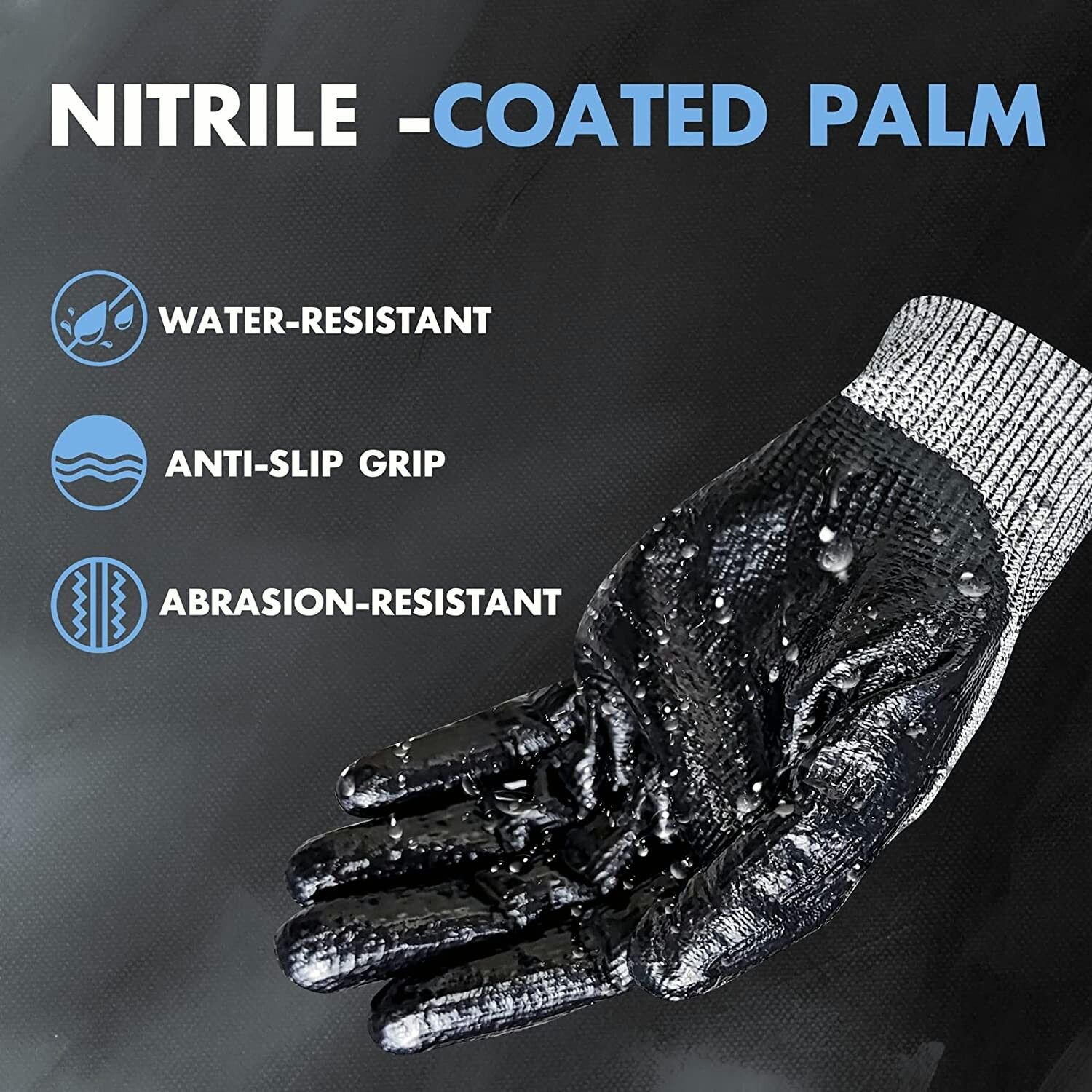 EvridWear Cut Resistant Gloves with Arm Protection Sleeves for Men, Gray, Large