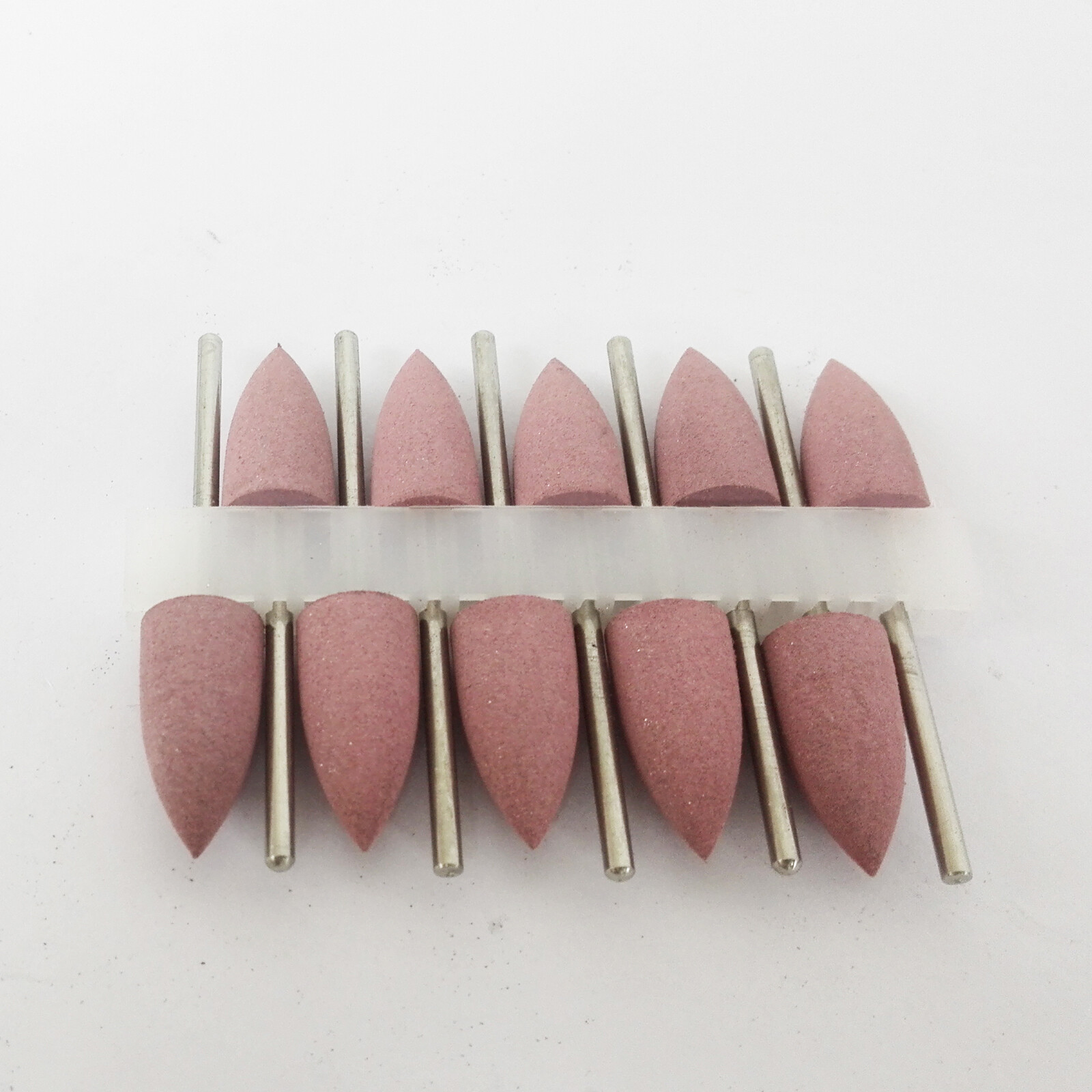 10pcs 2.35mm Dental Silicone Polishers Resin Base Acrylic Diamond Polishing Burs