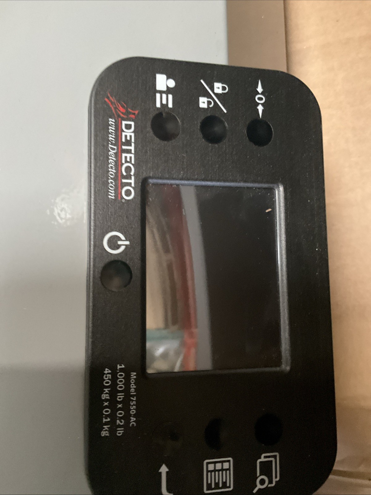 Detecto 7550 Digital Wall Mount Wheelchair Scale with Fold Down Platform