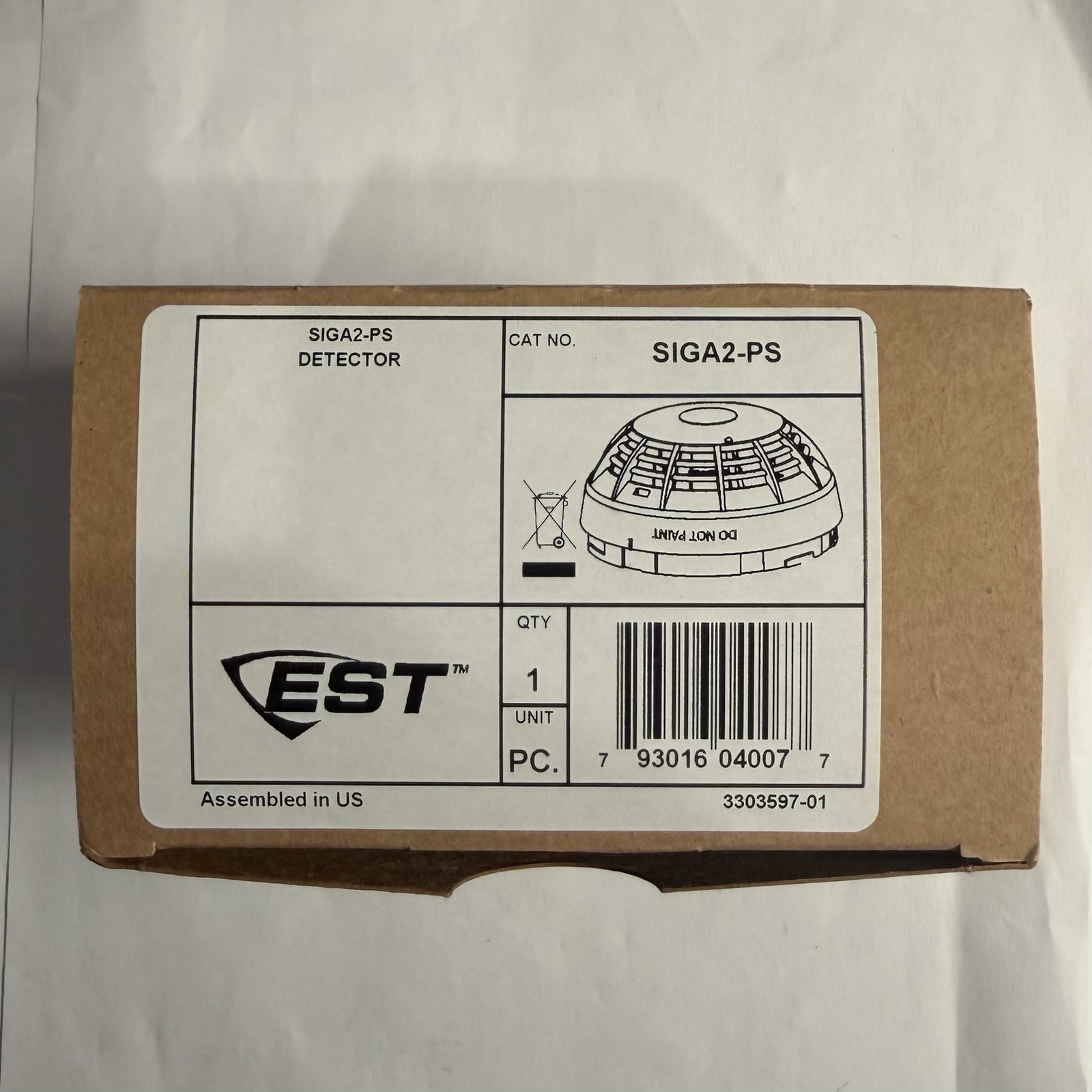 Brand New EST Edwards SIGA2-PS Fire Alarm Smoke Detector Free Shipping