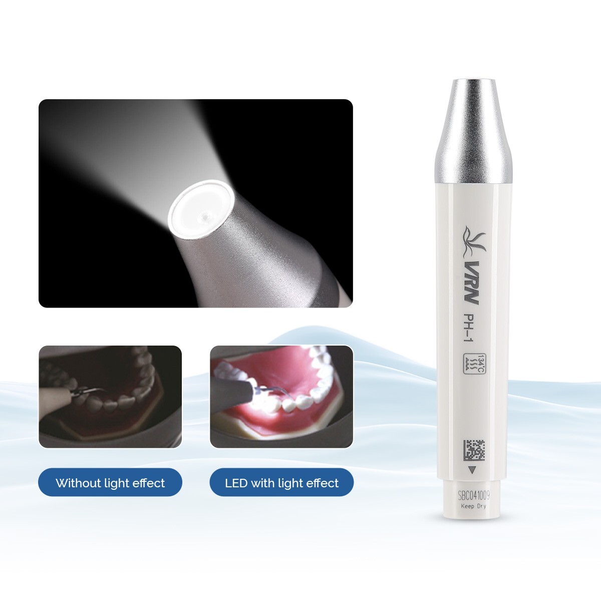 VRN-DA10 Dental Ultrasonic Scaler Perio Scaling Endo +LED Detachable Handpiece
