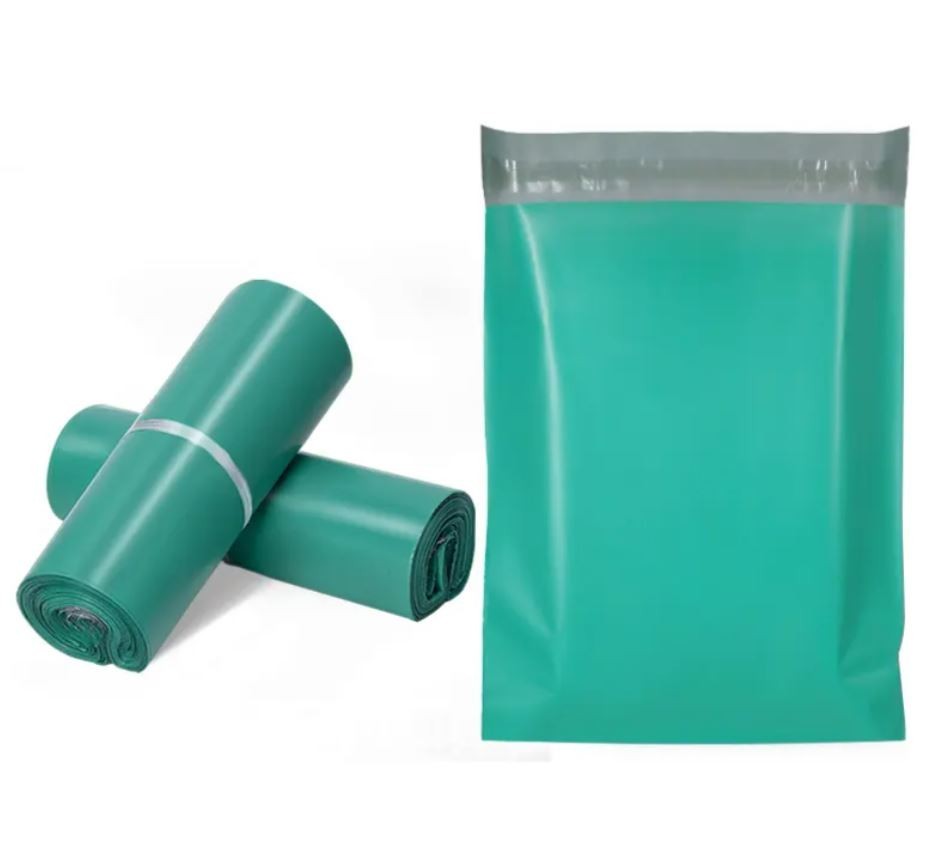 10×13 Poly Mailers Shipping Bags Envelopes Premium Bag – Teal and White