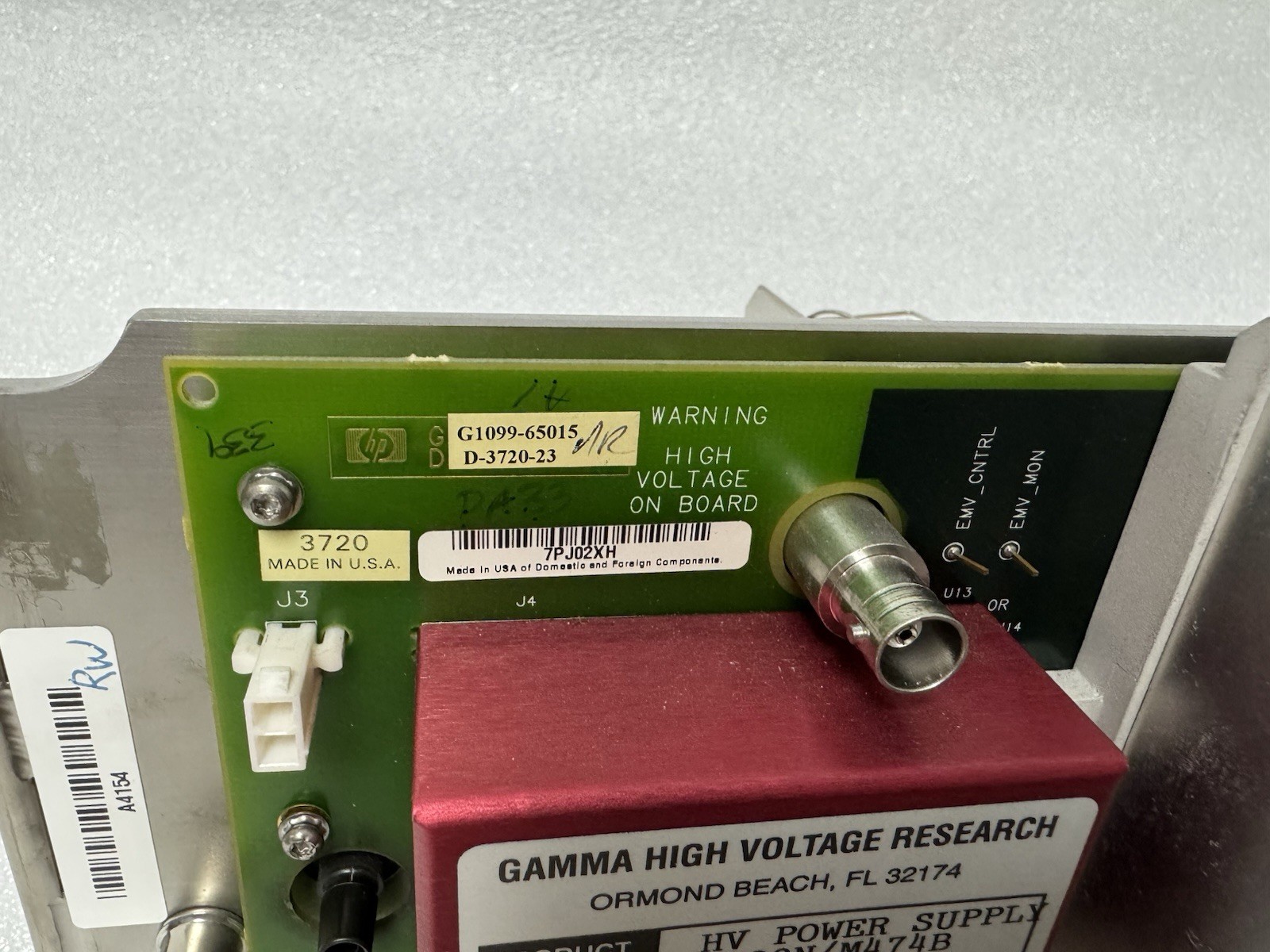 HP Agilent 5973 MSD Analyzer 05971-80103 with G1099-65015 Sideboard PCA