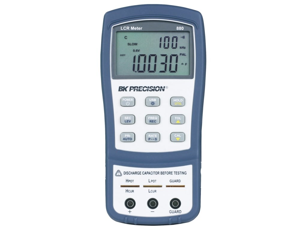 B&K Precision 880 – 40,000 Count Dual Display Handheld LCR Meter