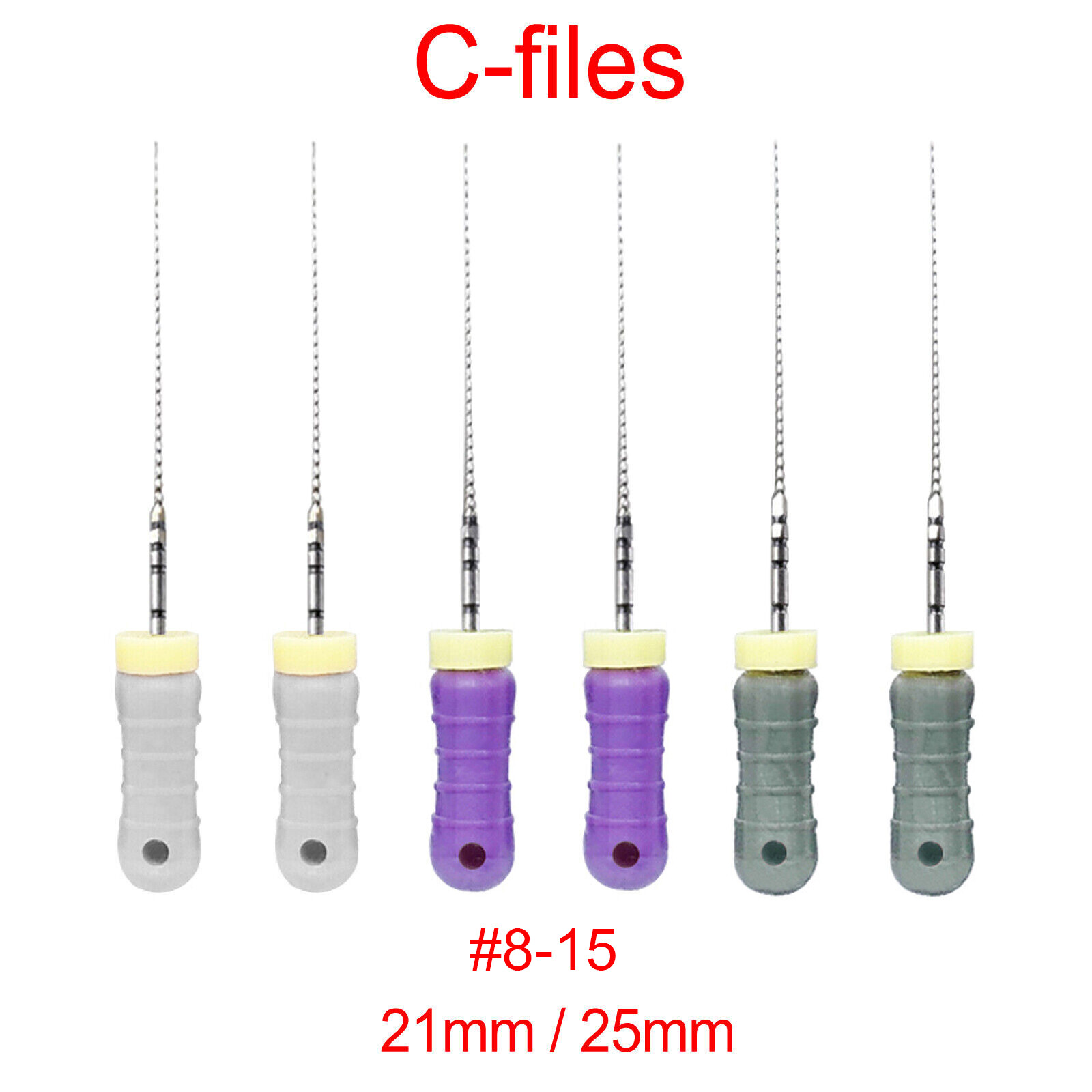 Dental Rotary Endodontic Hand Use C-Files for Root Canal 21/25mm C File