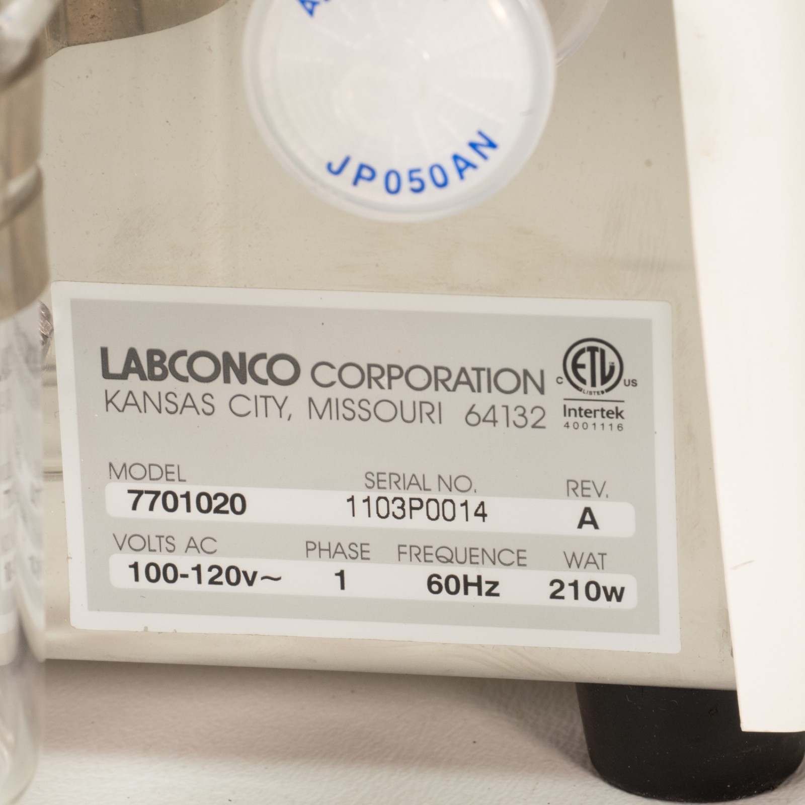 Labconco 7701020 CentriVap Micro IR Vacuum Concentrator 100% Tested & Guaranteed