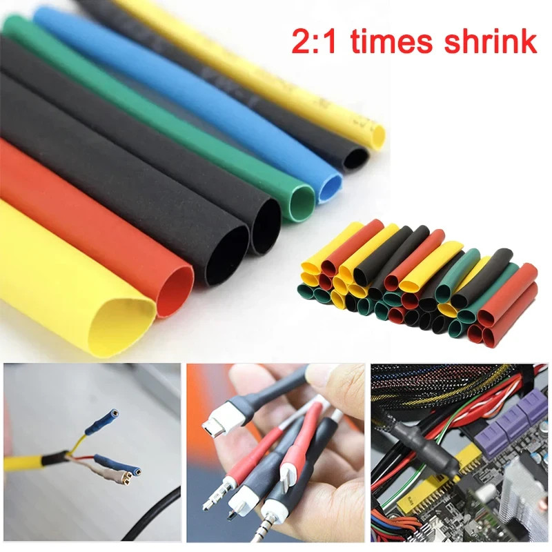 100 FT. 100′ Feet BLACK 1/8″ 3mm Polyolefin 2:1 Heat Shrink Tubing Tube Cable UL