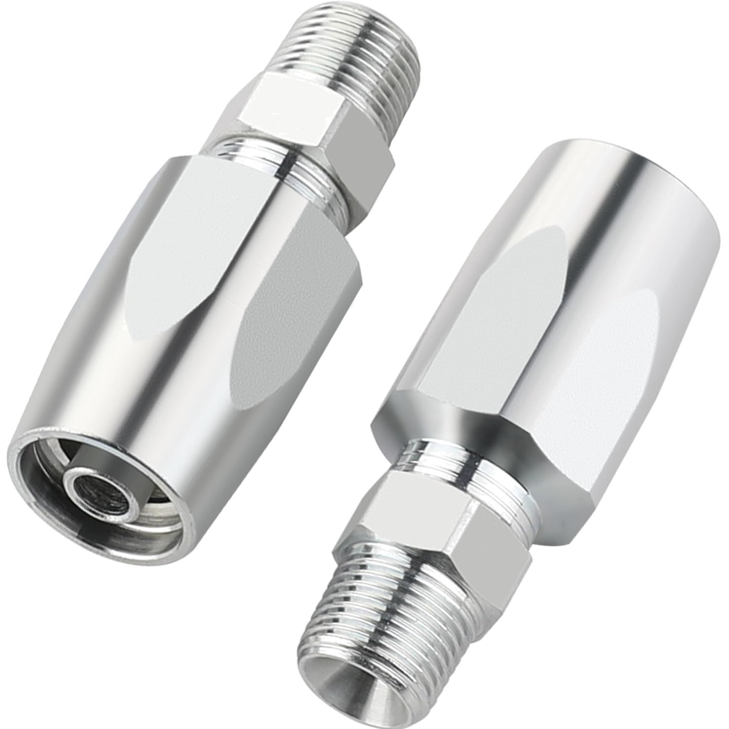 3/8» Reusable Hydraulic Hose Repair Fittings 2PCS