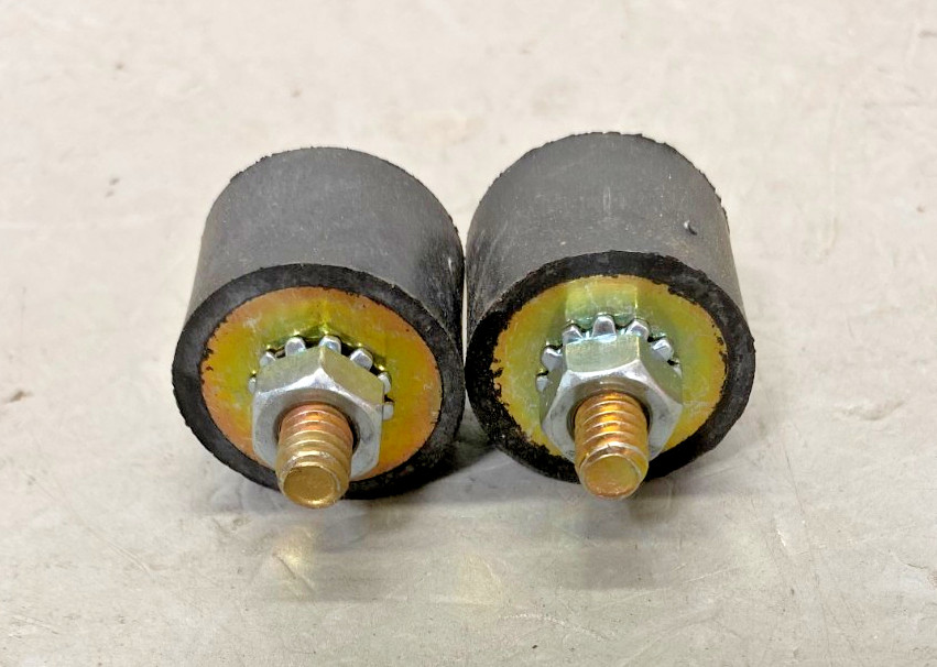 (2 pieces) Vibration Isolator 1″OD, 3/4″Long Rubber Bushing, 1 3/4″ OAL, 1/4″x20