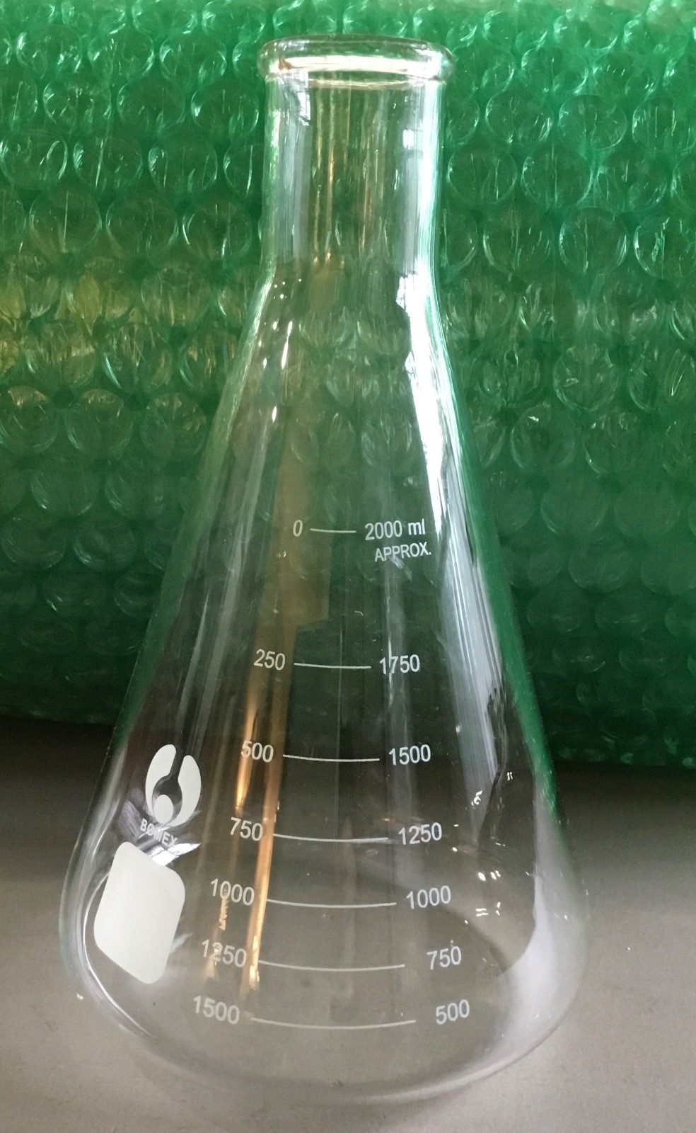 2000ml Erlenmeyer FLASK, OR TWO Smaller 1000mL Containers, Flask or Beaker