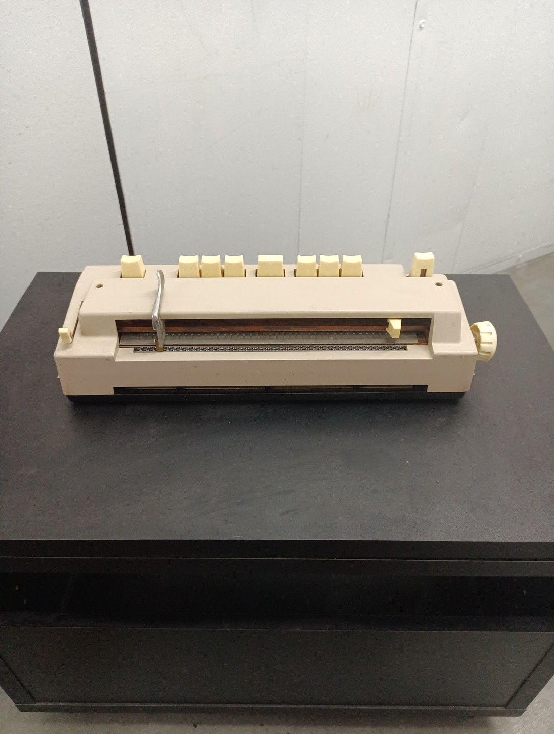 Tested Working Lavender Brailler Press Mechanical Braille Typewriter embosser
