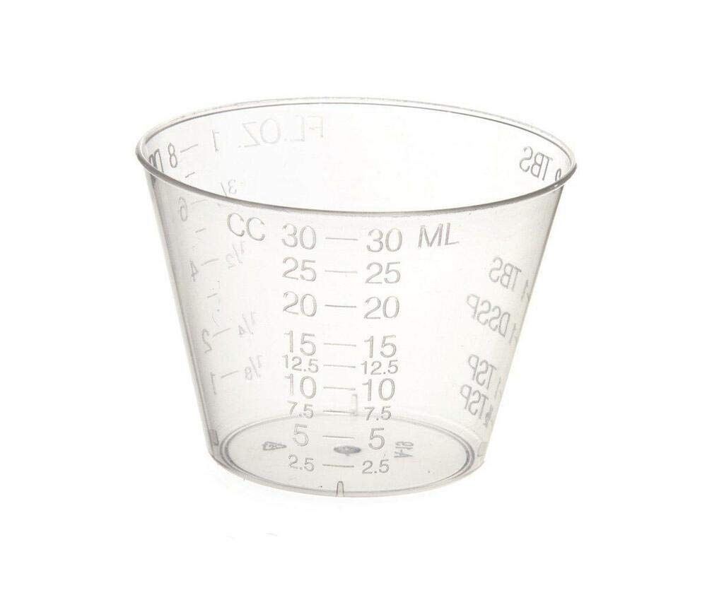 Cup Medicine Plastic 1 Ounce 100 Per Pack – of 100