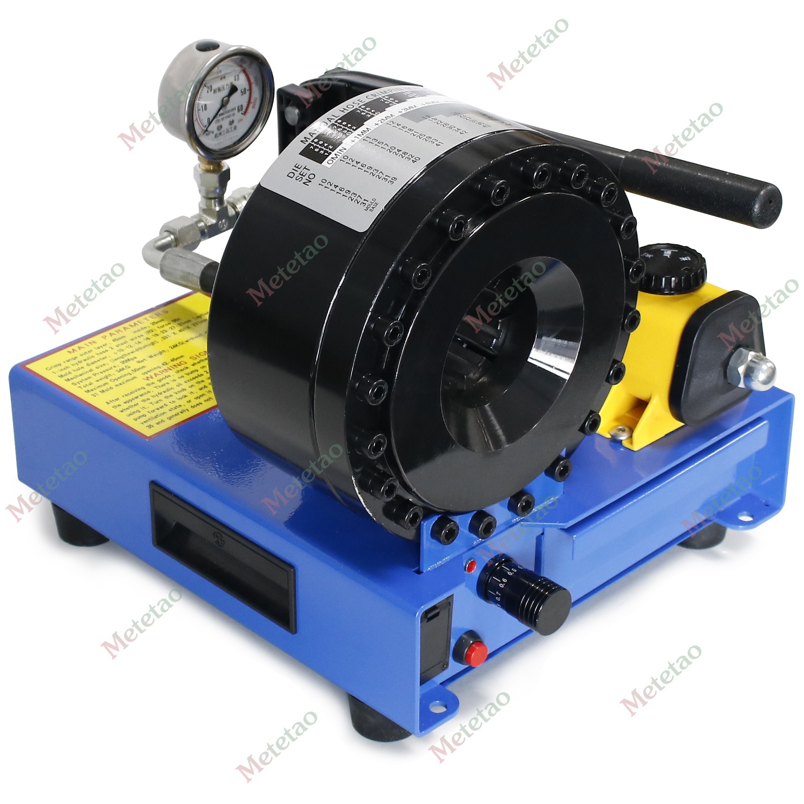 High Pressure Manual Hydraulic Hose Crimper Hose Pipe Crimping With 8 sets Molds
