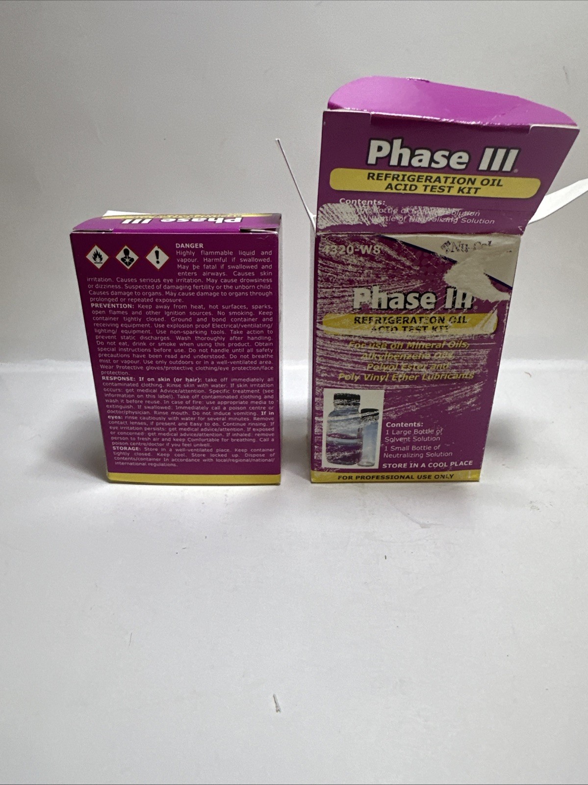 Nu-Calgon Phase III Refrigeration Oil Acid Test Kit 4320-W8 All Lubricants Bulk