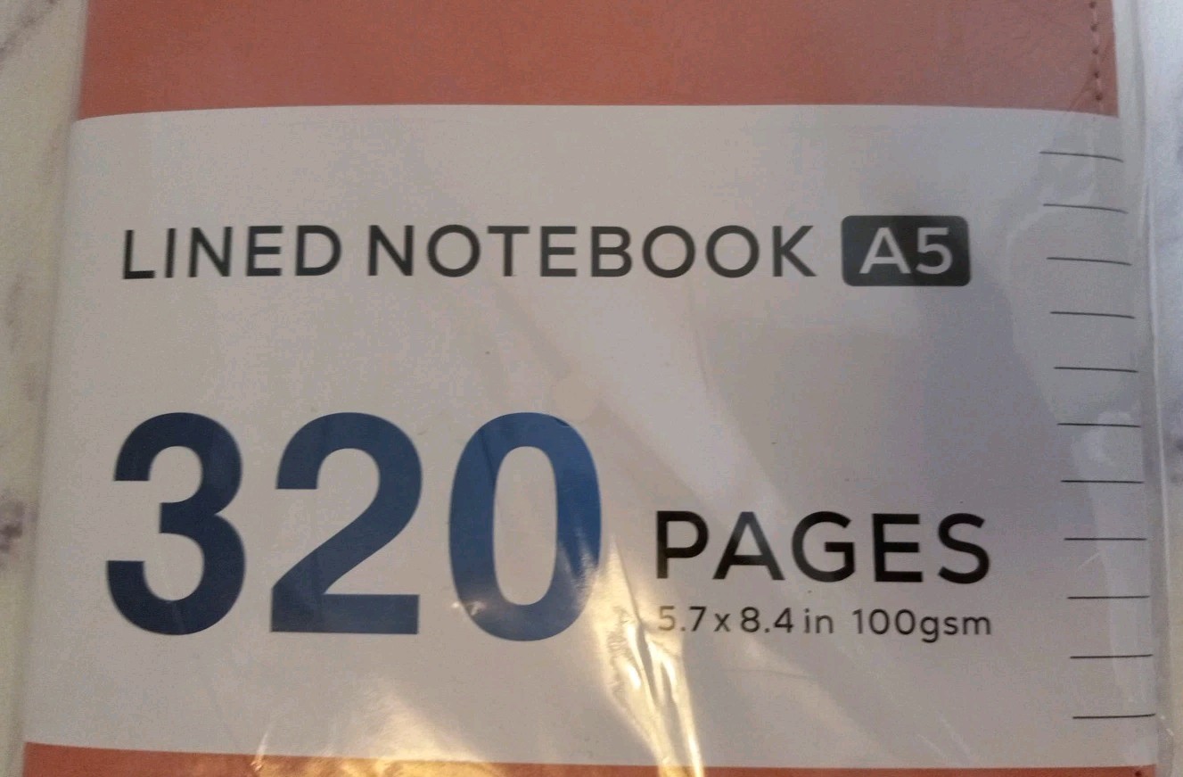 Hard Cover Lined Notebook Journal 320 Pages 5.7″×8.4″ Pink New