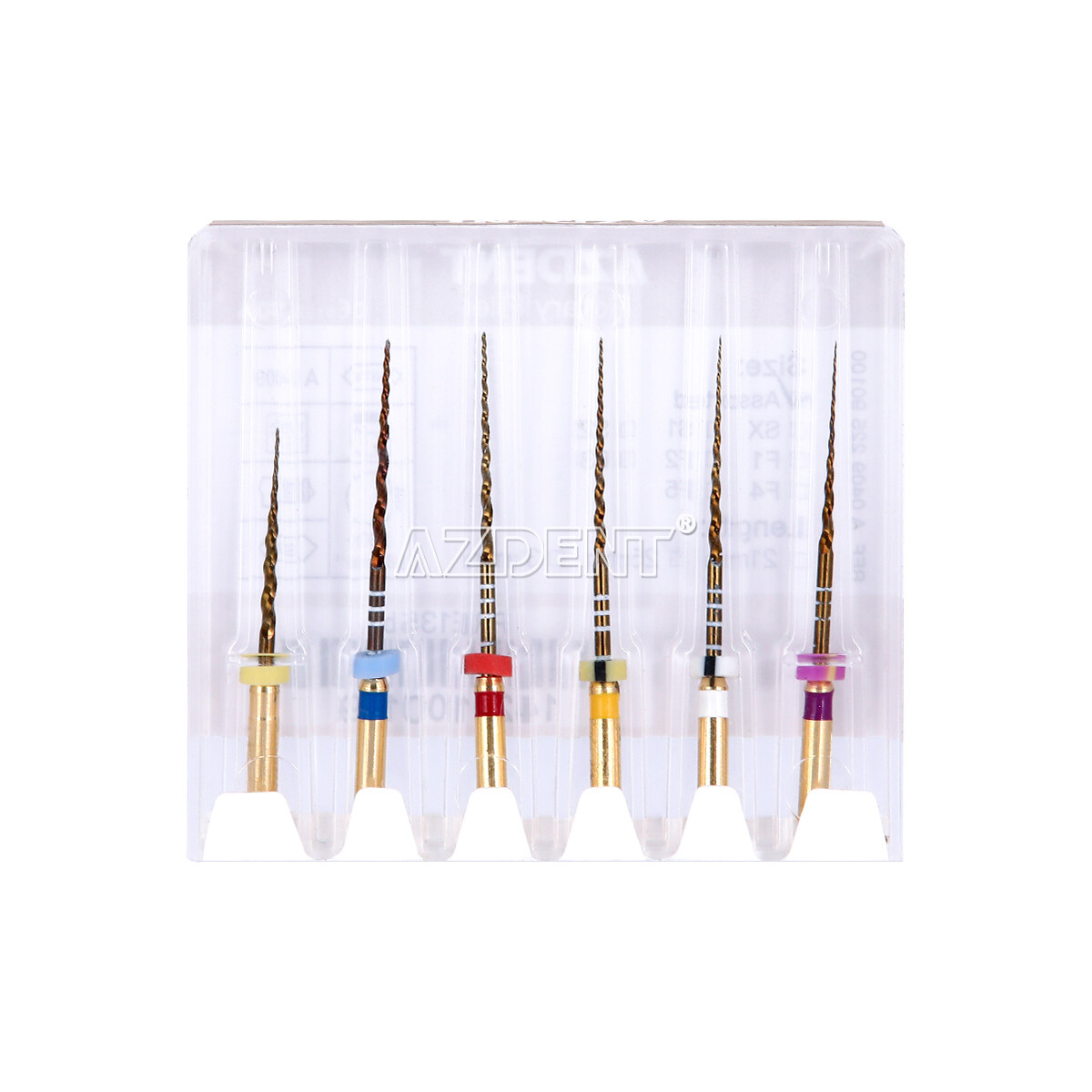 AZDENT Dental Endo Super Rotary Files Root Canal K-Files Engine Use 25MM SX-F3