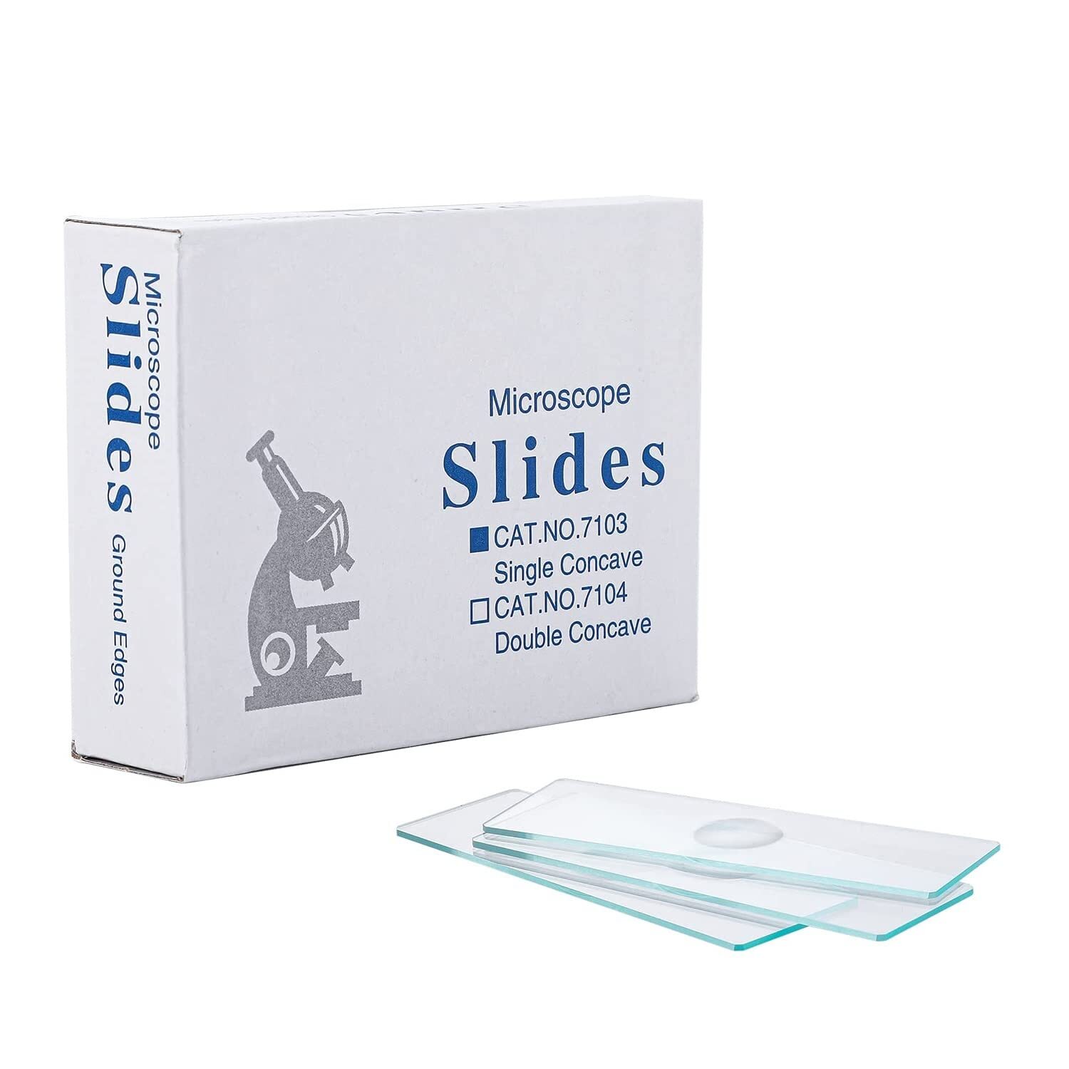 50/100/200/300Pcs Microscope Slides Concave Single concave 50Pc Glass Slide