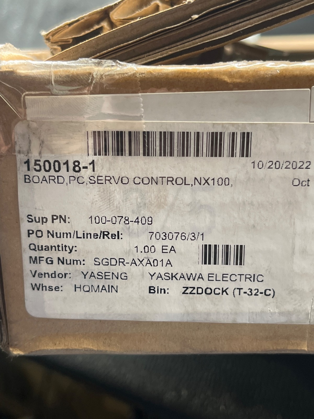 Yaskawa SGDR-AXA01A Servo Drive Control Board NEW