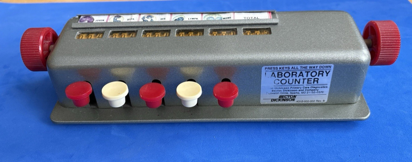 Becton Dickinson Laboratory Counter 💥 5 Button Reset Tally 📦 Free Shipping