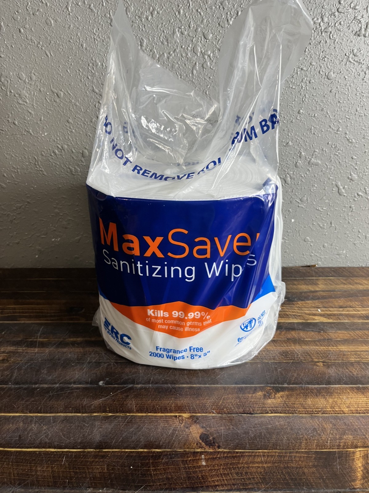 2 Pack MaxSave Sanitizing Wipes Fragrance Free Kills 99.9% Cleaning Wipes